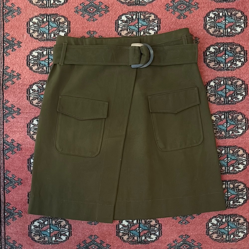 NWT H&M 100% Cotton True Wrap Skirt w Matching Belt